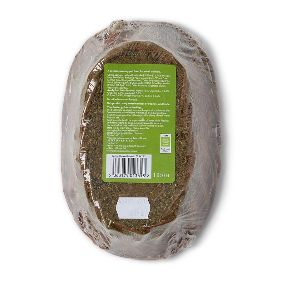 Pets at Home Spring Harvest Basket Small Animal Treat 160g