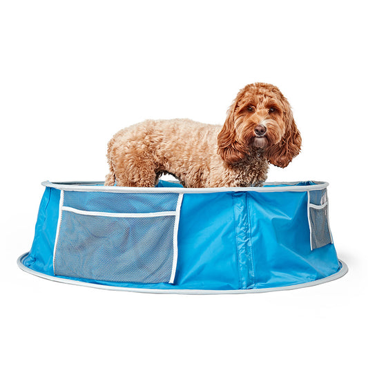 Sunny Daze Dog Paddling Pool Blue