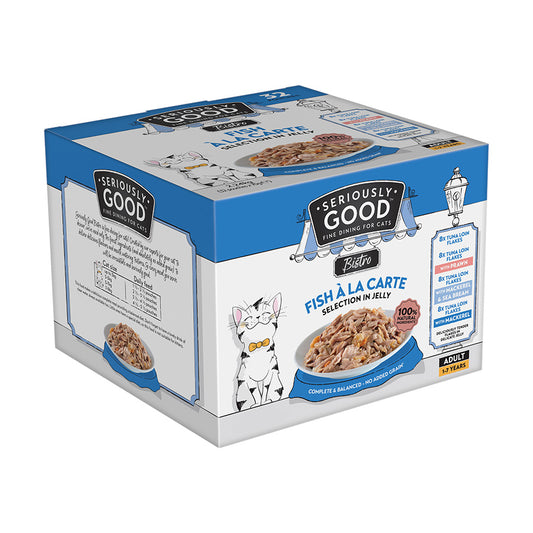 Seriously Good Wet Adult Cat Food Fish Jelly