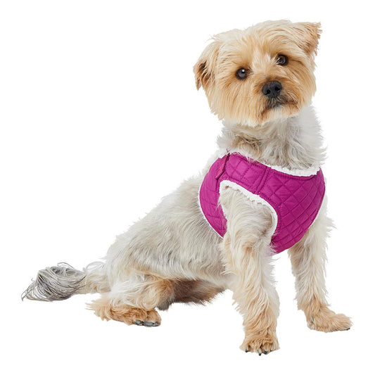 Wag-a-Tude Quilted Dog Harness Pink