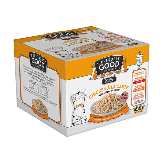 Seriously Good Wet Adult Cat Food Chicken a la Carte Jelly