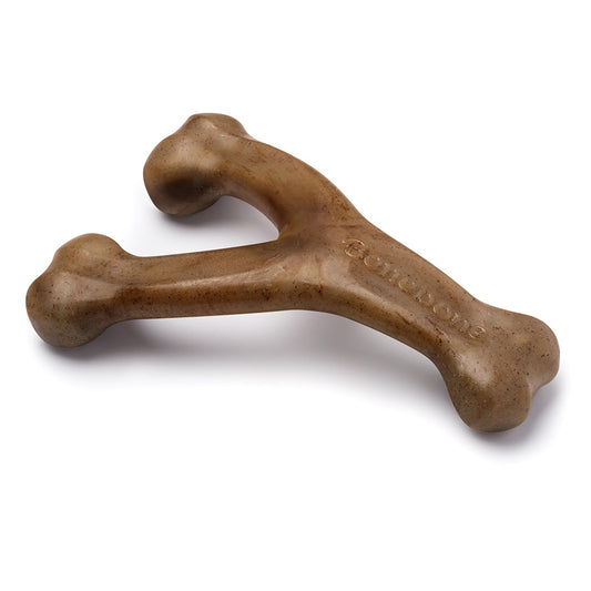 Benebone Wishbone Dog Chew Toy Bacon