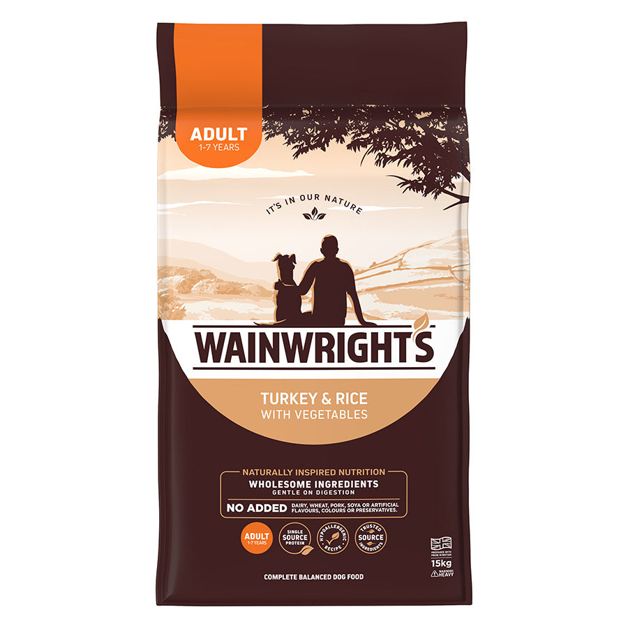 Wainwright's Complete Adult Dry Dog Food Turkey with Rice