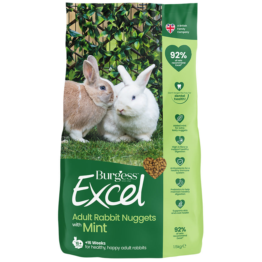 Burgess Excel Adult Rabbit Nuggets with Mint