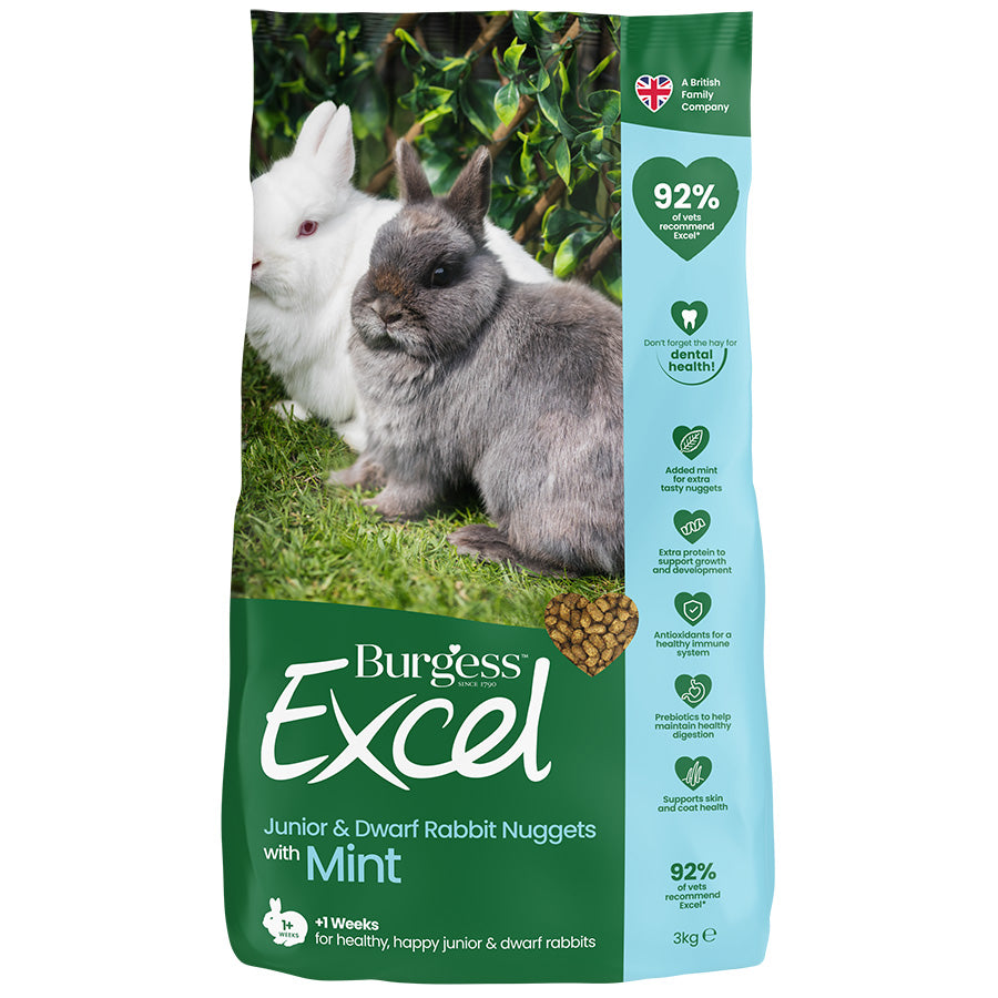 Burgess Excel Junior & Dwarf Rabbit Nuggets