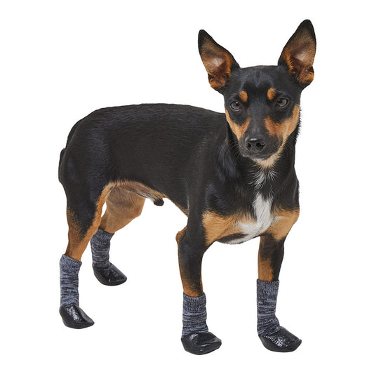3 Peaks Knitted Dog Socks Black