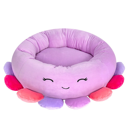 Squishmallows Original Beula Octopus Pet Bed Purple