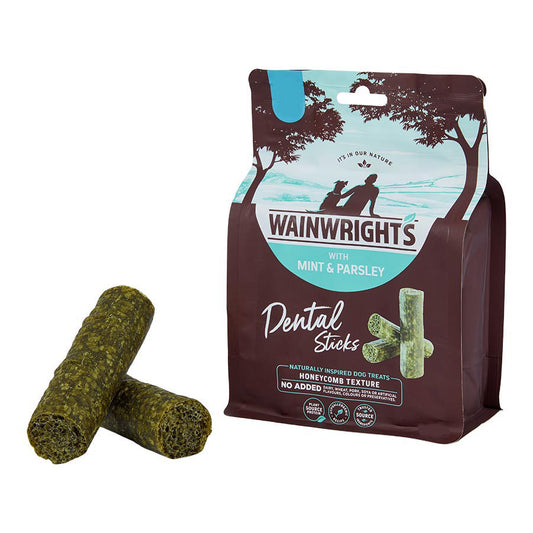 Wainwright's Medium Breed Adult Dog Dental Sticks With Mint & Parsley