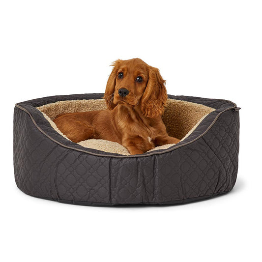 Wainwright's Extra Support Quilted Oval Dog Bed Espresso