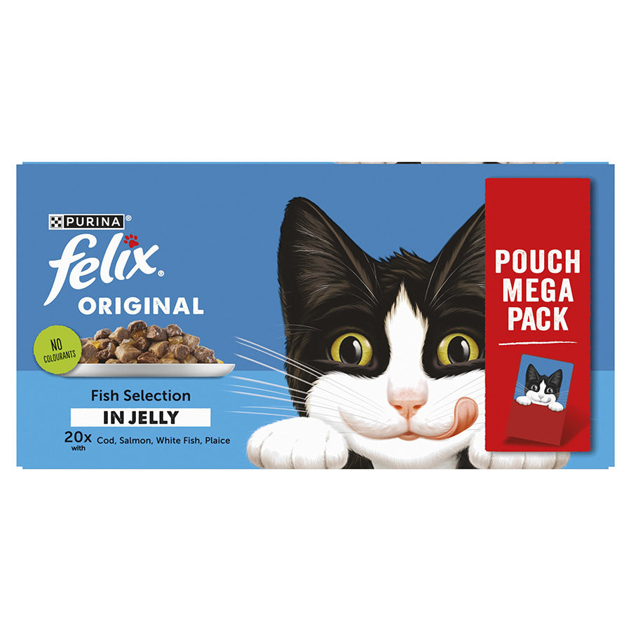 Felix Original Adult Wet Cat Food Fish Selection in Jelly