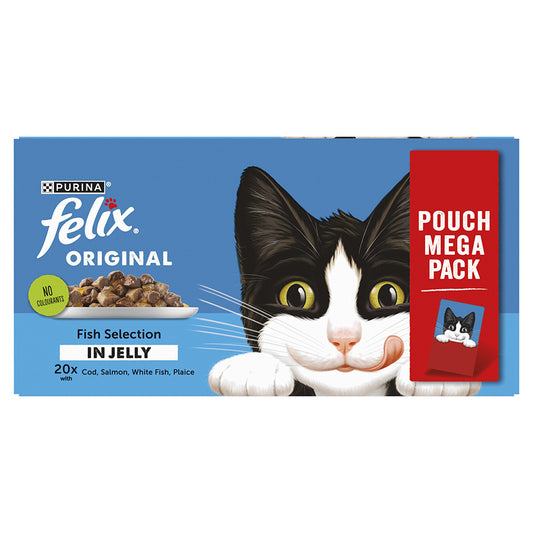 Felix Original Adult Wet Cat Food Fish Selection in Jelly
