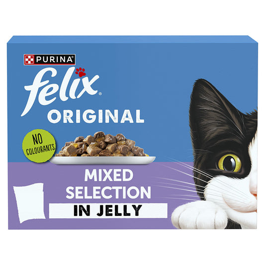 Felix Original Adult Wet Cat Food Mixed Selection in Jelly