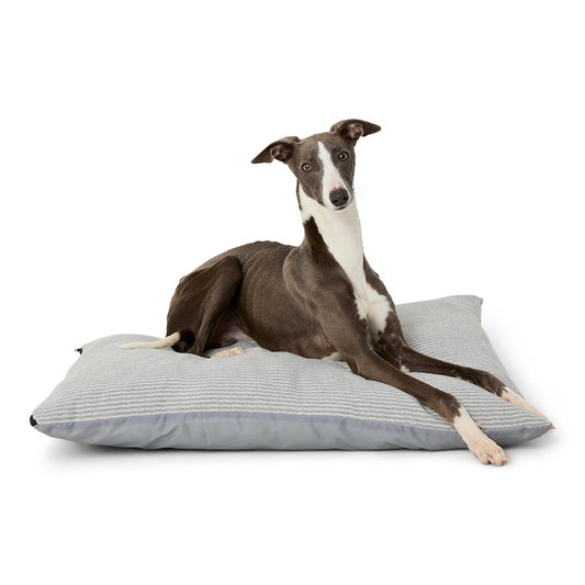 Pets at Home Pillow Mattress Dog Bed Grey Stripe