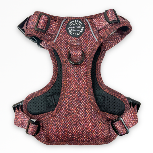 Pawsome Paws Boutique Country Burgundy Tough Trails Dog Harness