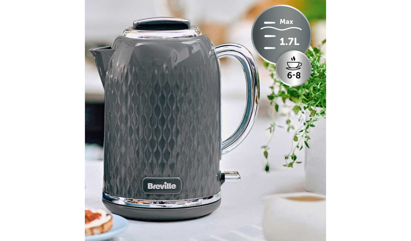 Breville VKT227 Curve Kettle - Grey and Chrome