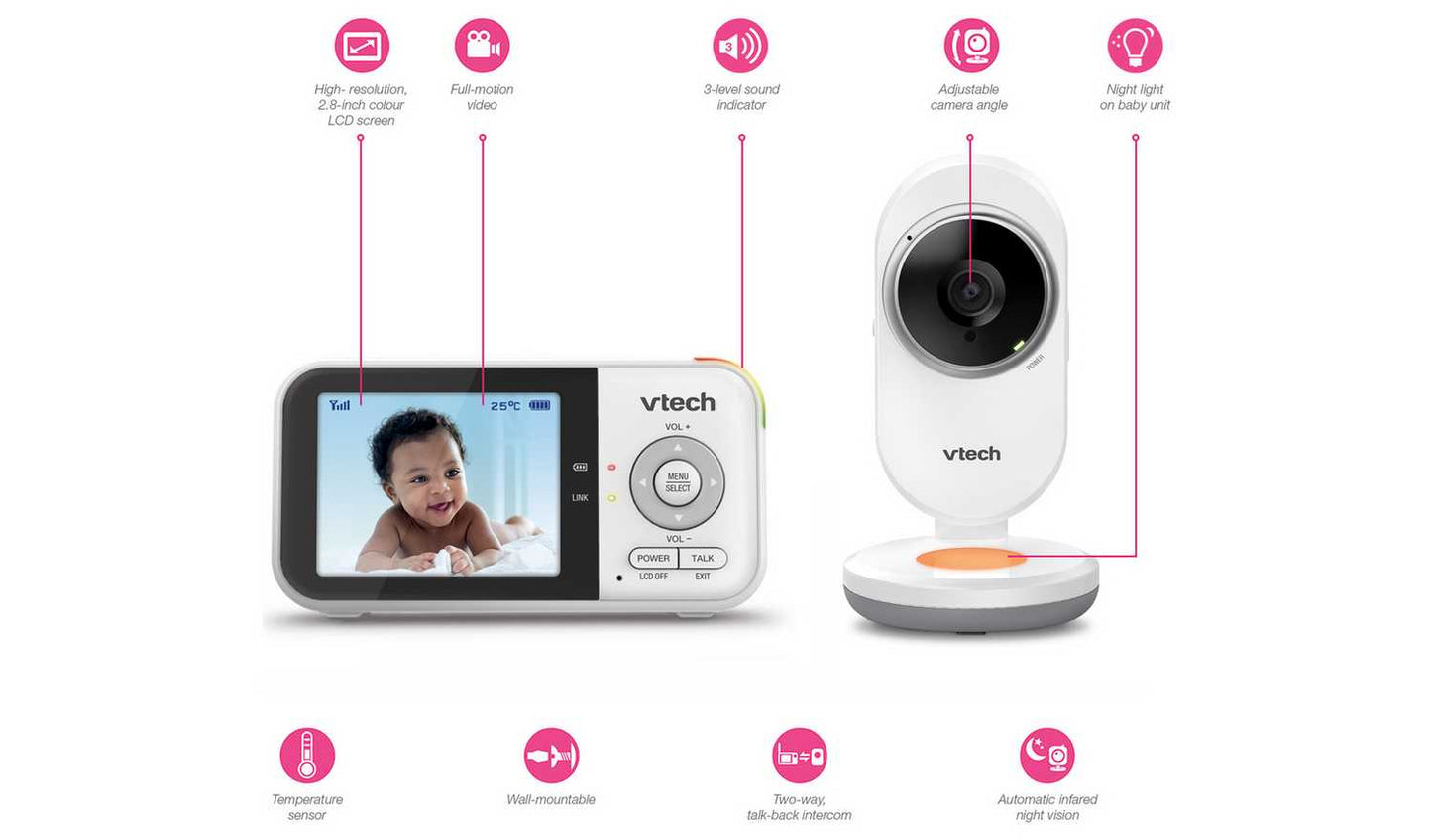 Vtech VM3254 Full 2.8inch Colour Video Baby Monitor