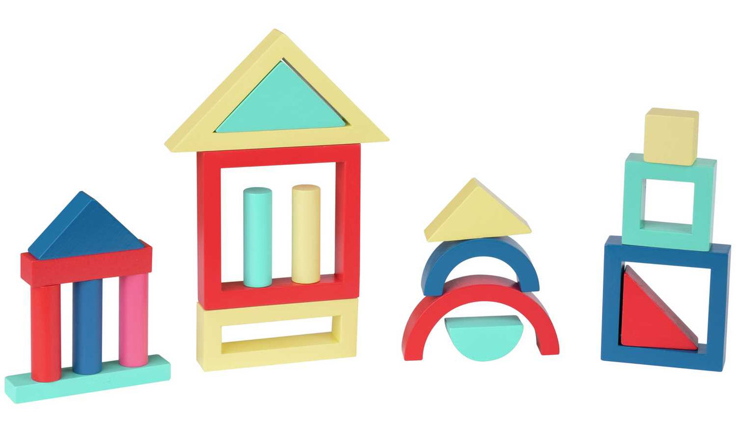 Chad Valley Wooden Geo Blocks