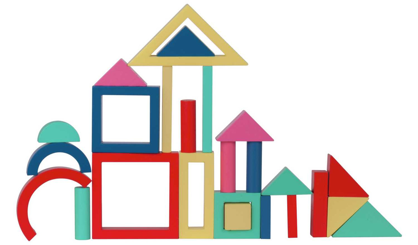 Chad Valley Wooden Geo Blocks