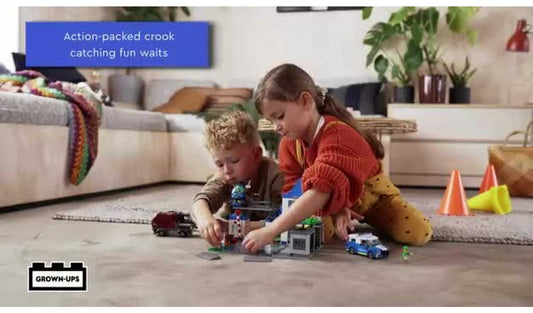 LEGO City Police Station Bin Lorry & Helicopter Toy 60316