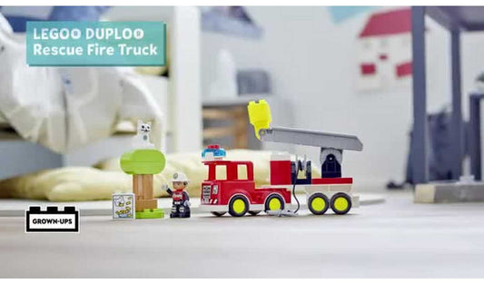 LEGO DUPLO Town Fire Engine Toy for 2 Year Olds 10969