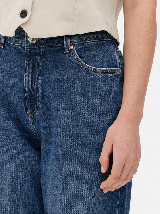 Straight Leg Denim Jeans