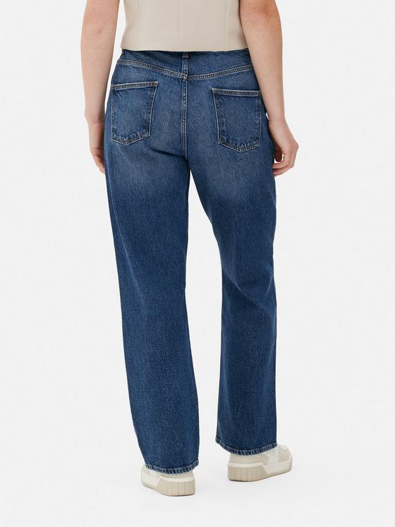 Straight Leg Denim Jeans