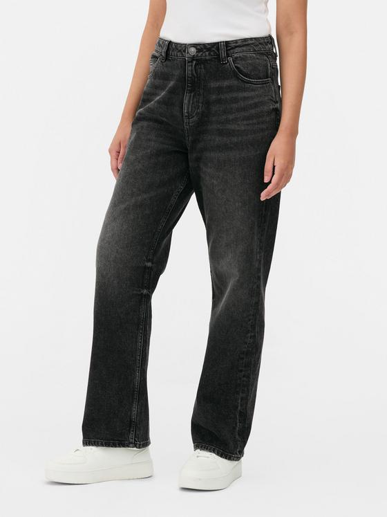 Straight Leg Denim Jeans