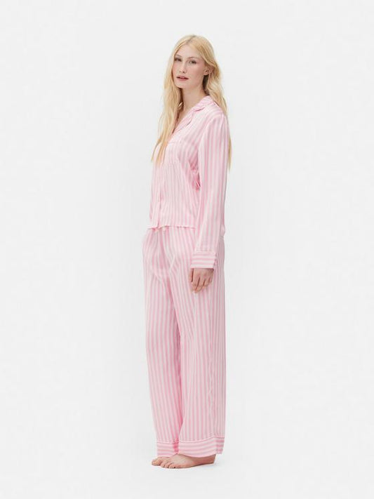 Satin Long Sleeve Pyjamas