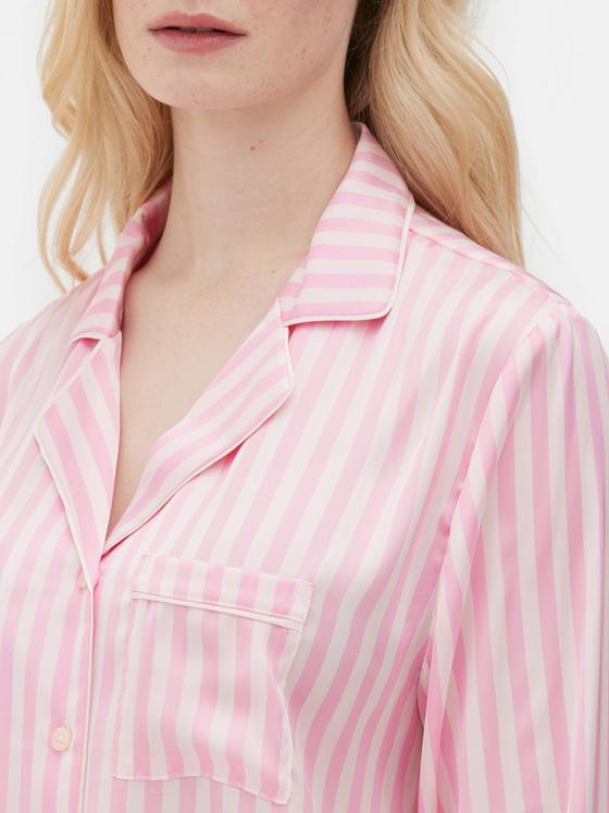 Satin Long Sleeve Pyjamas