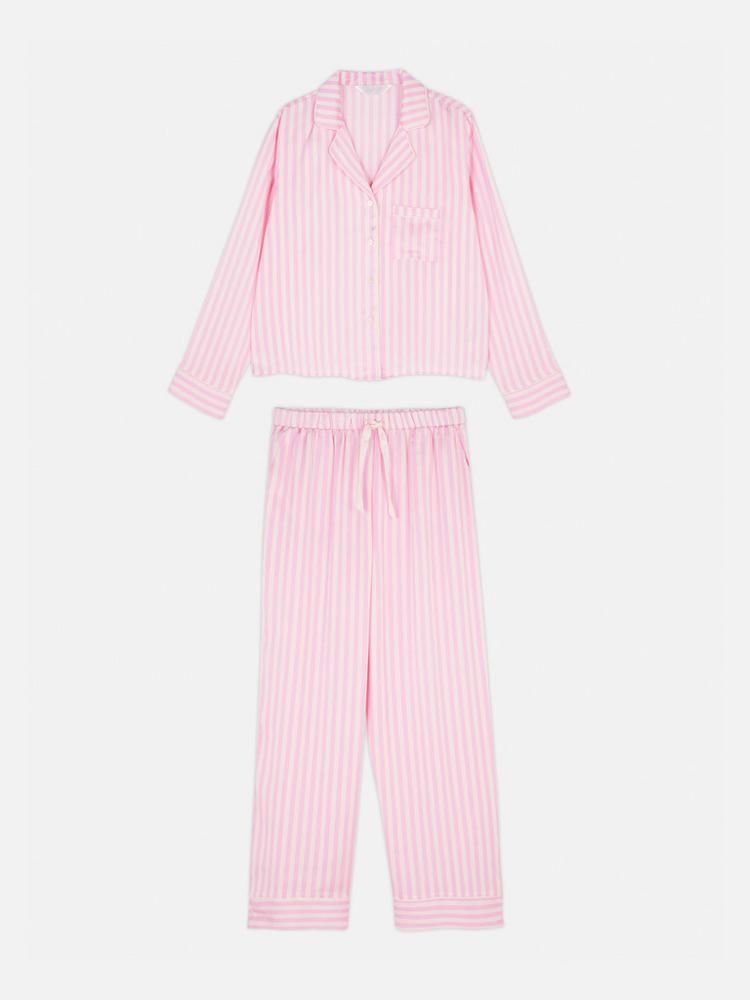 Satin Long Sleeve Pyjamas