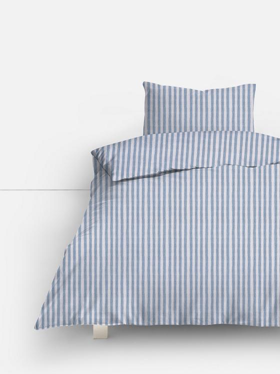 Seersucker Stripe Single Duvet Cover Set