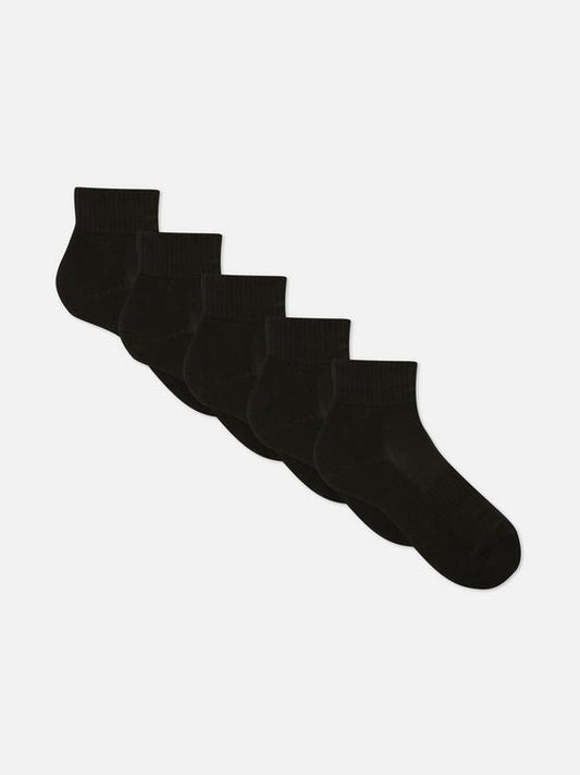 5pk Quarter Crew Socks