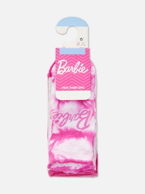 3pk Barbie Trainer Socks