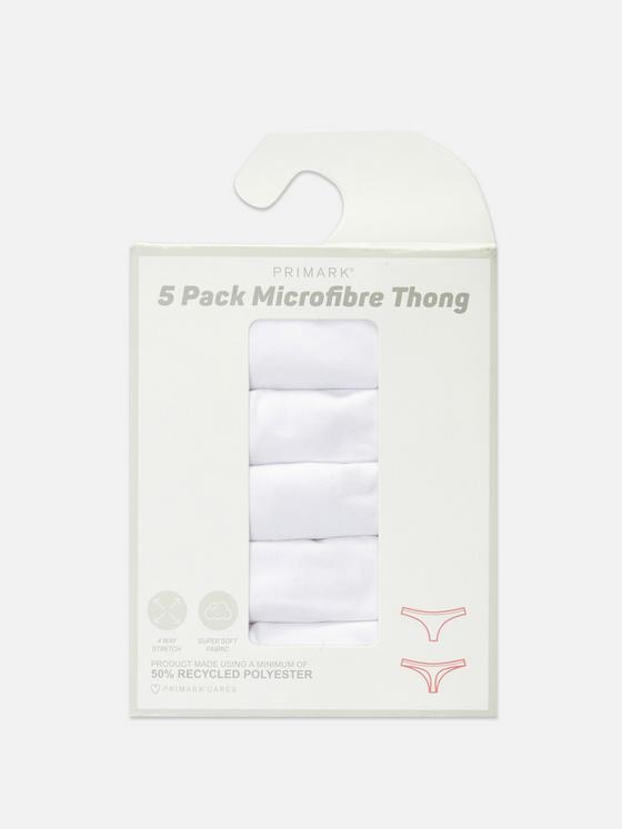 5pk Microfibre Thongs