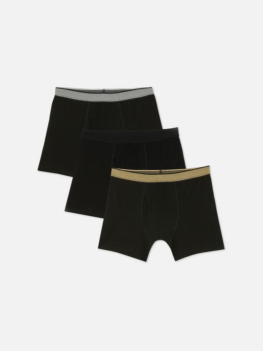 3pk Metallic Waistband Boxer Briefs