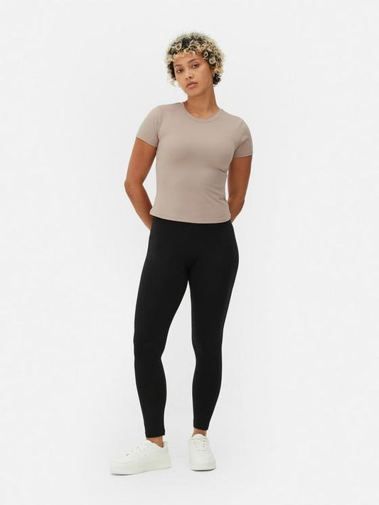 High-Waisted Jersey Leggings