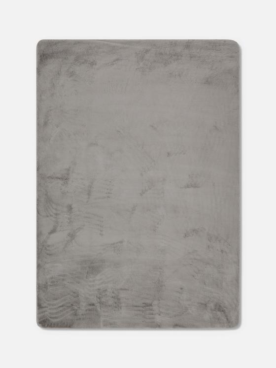 Rectangular Faux Fur Rug