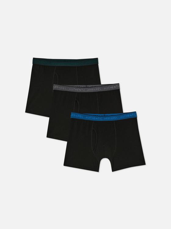 3pk Textured Waistband Boxer Briefs
