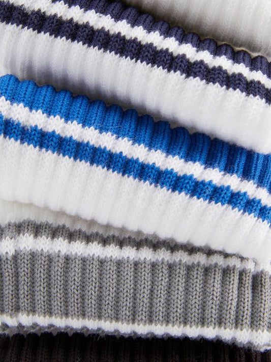 5pk Ribbed Ankle Socks