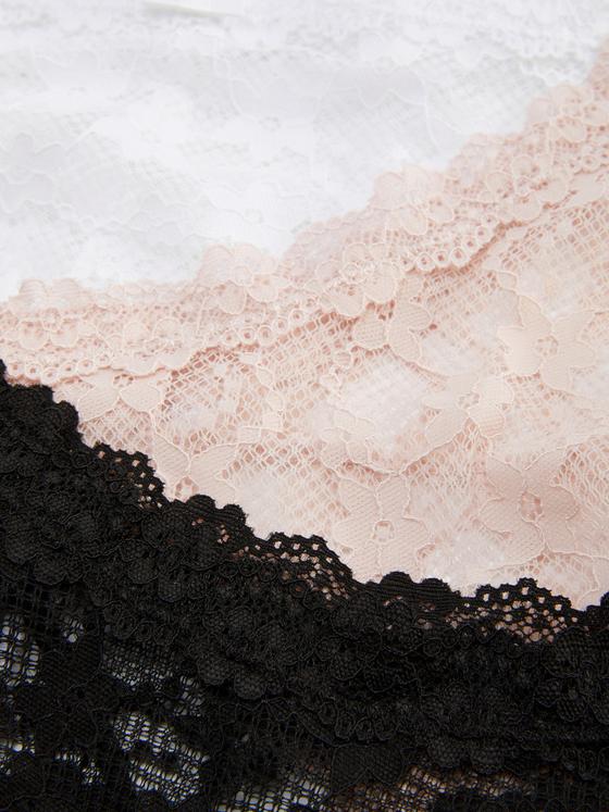 3pk Lace Brazilian Thongs