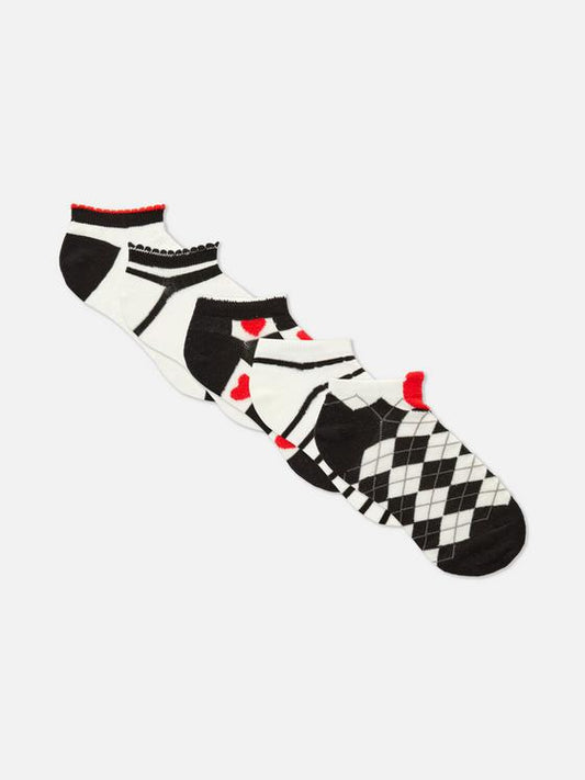 5pk Mixed Trainer Socks