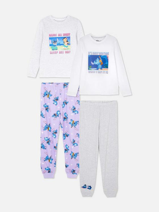 2pk Disney's Stitch Long Sleeve Pyjama Set