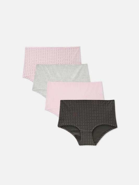 4pk High-Waisted Briefs