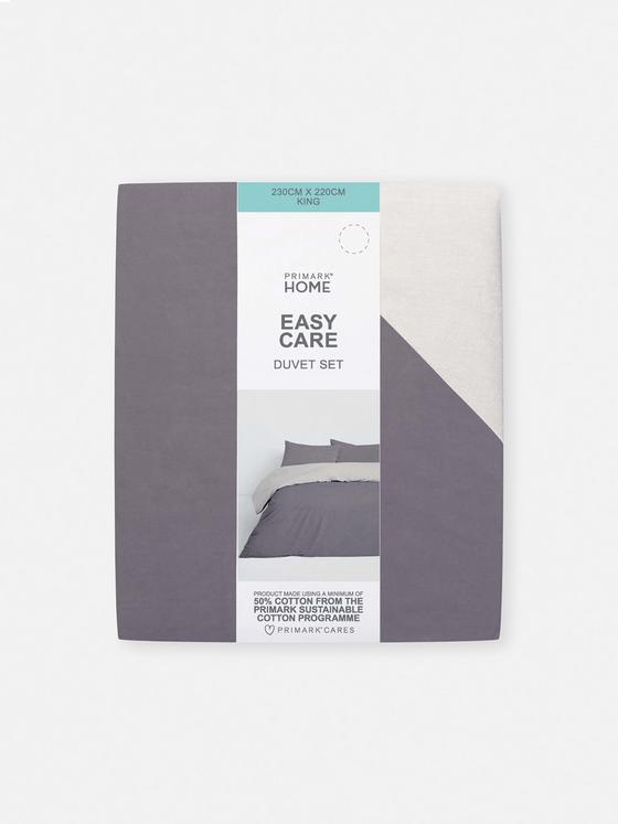 Reversible Colour King Duvet Cover Set
