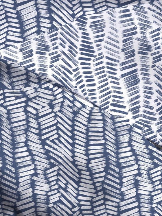 Paint Stroke Print King Duvet Cover Set