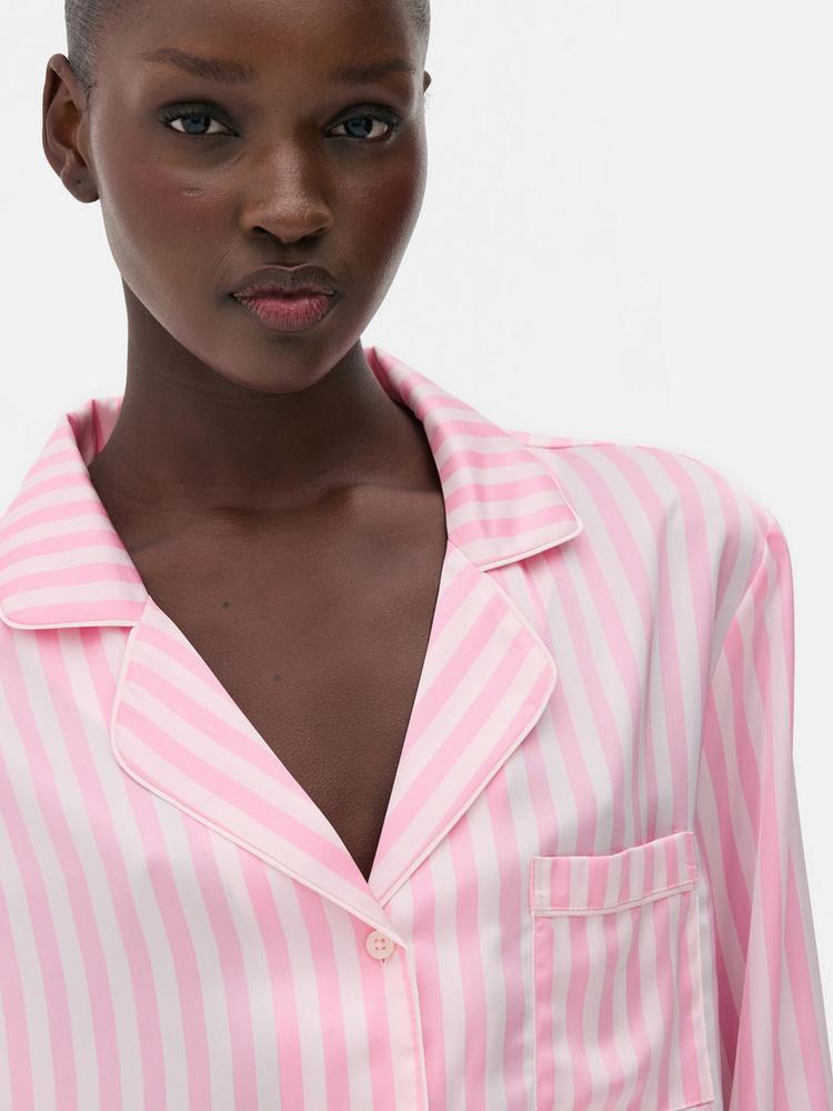Satin Stripe Pyjamas