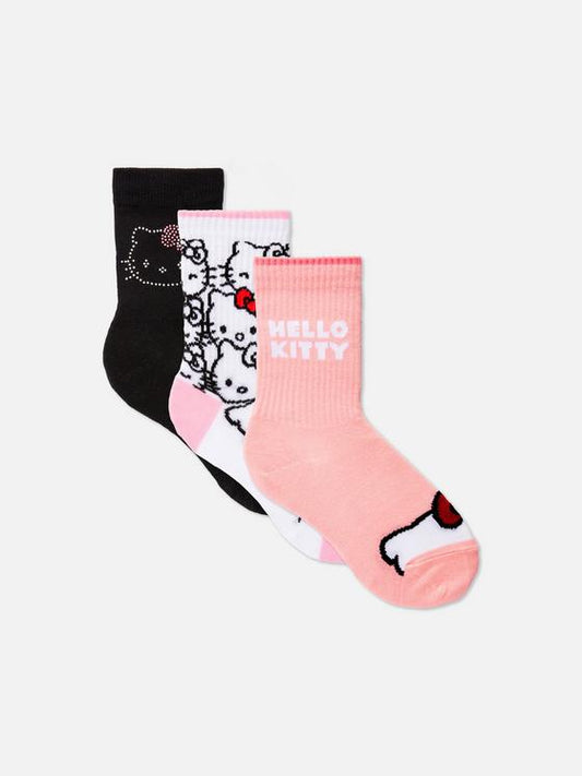 3pk Hello Kitty Ankle Socks