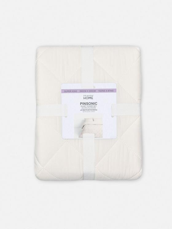 Diamond Pinsonic Super King Duvet Cover Set