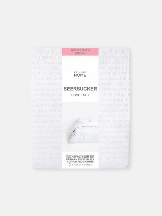Seersucker Double Duvet Set