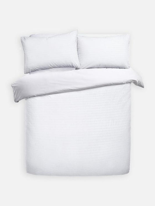 Seersucker Super King Size Duvet Set